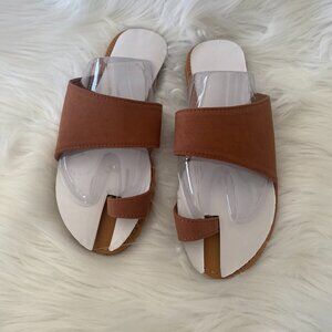 Sunny Feet Sandals Tan New in Box